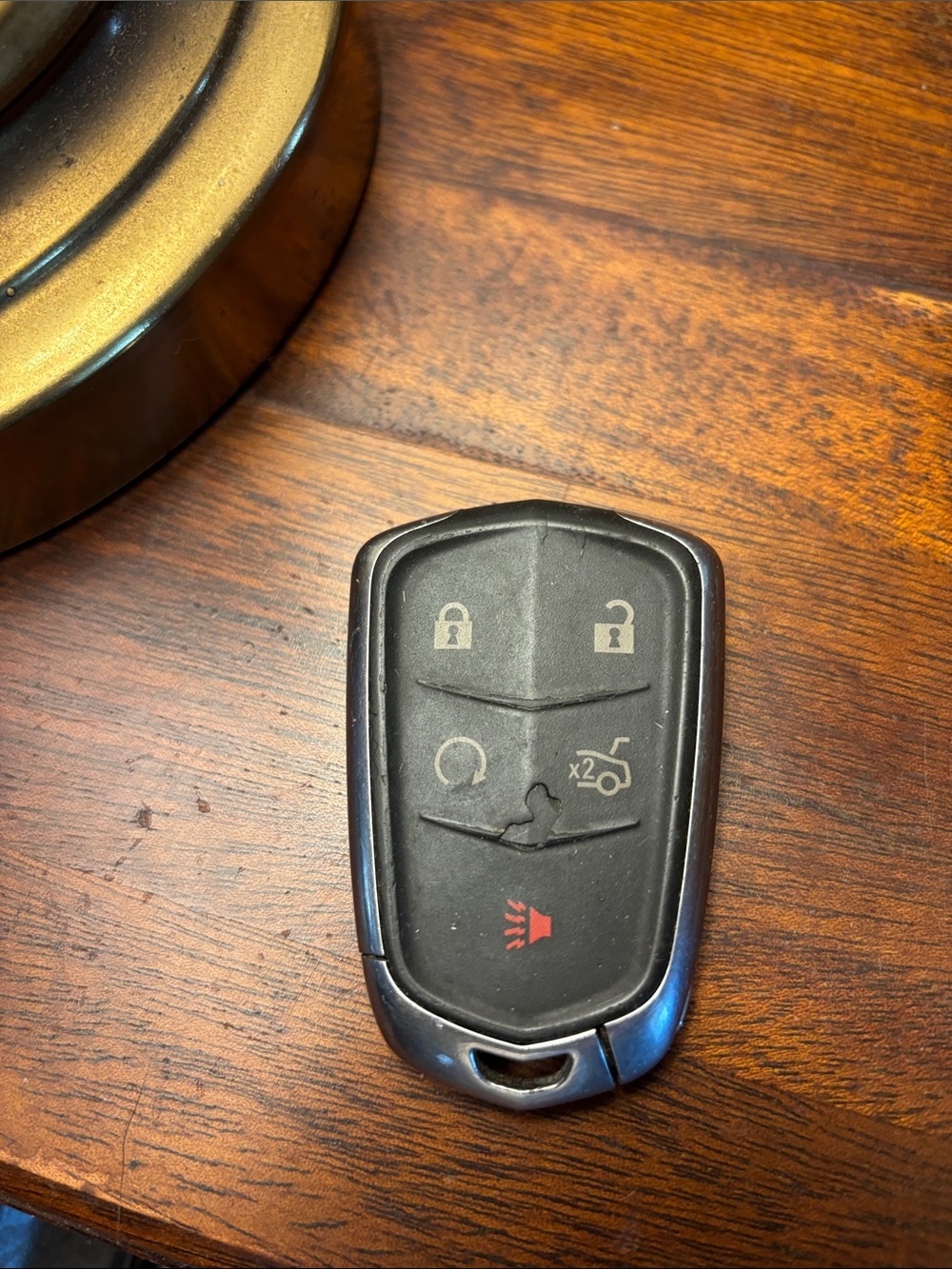 Black and Silver Remote Key Fob - Standard Replacement